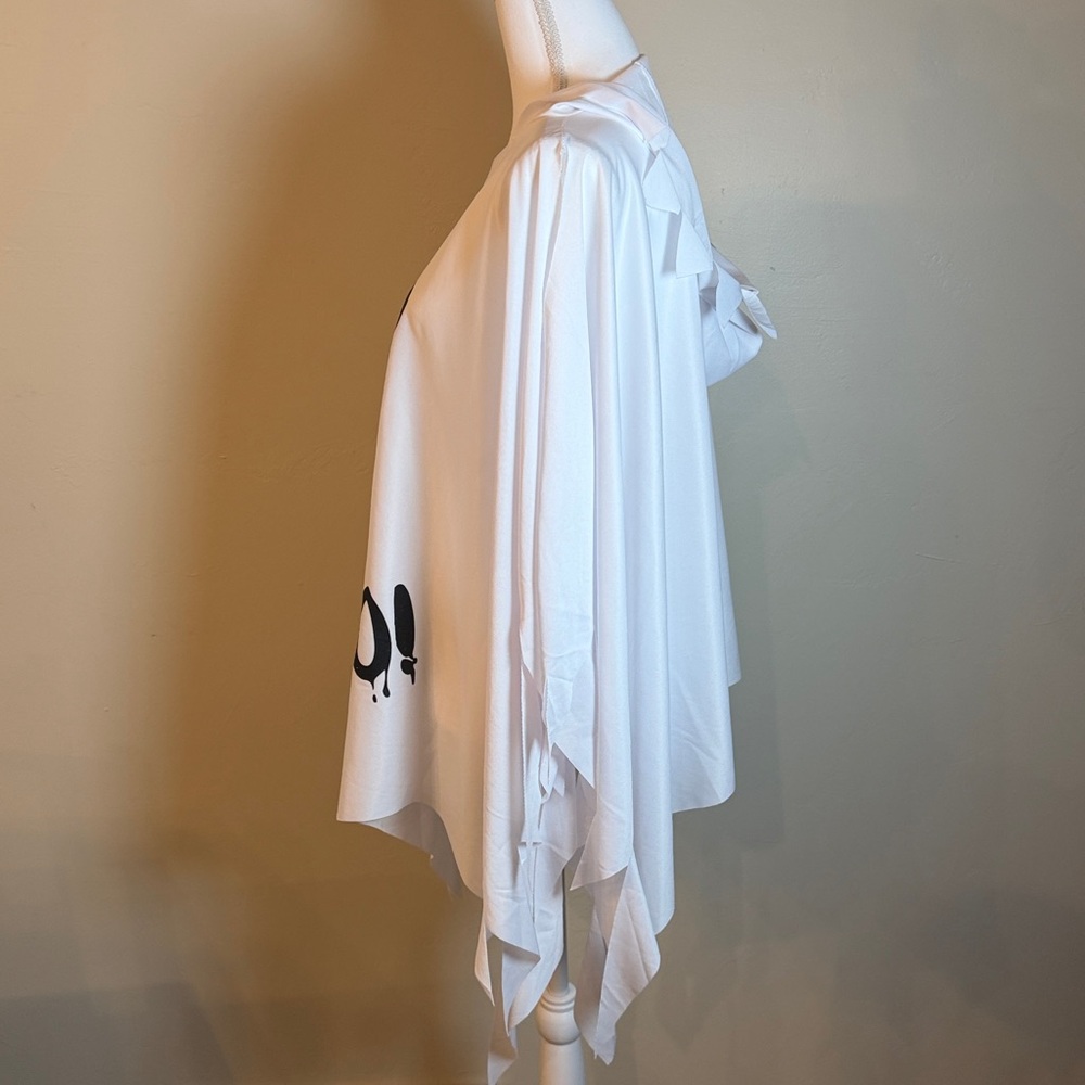 Unisex Boo Ghost Costume with Hood - Picture 3 of 9